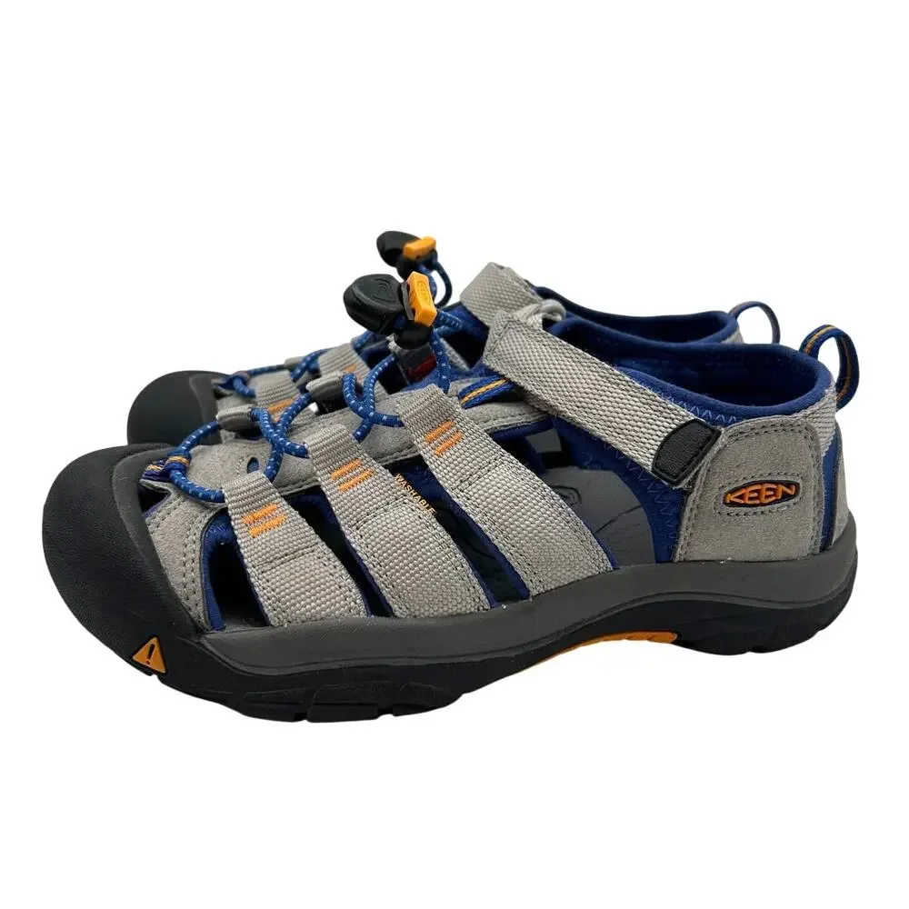 KEEN Newport H2 Hiking Water Sandals Kids Gray Blue Orange Size 4 EU 36 Outdoors